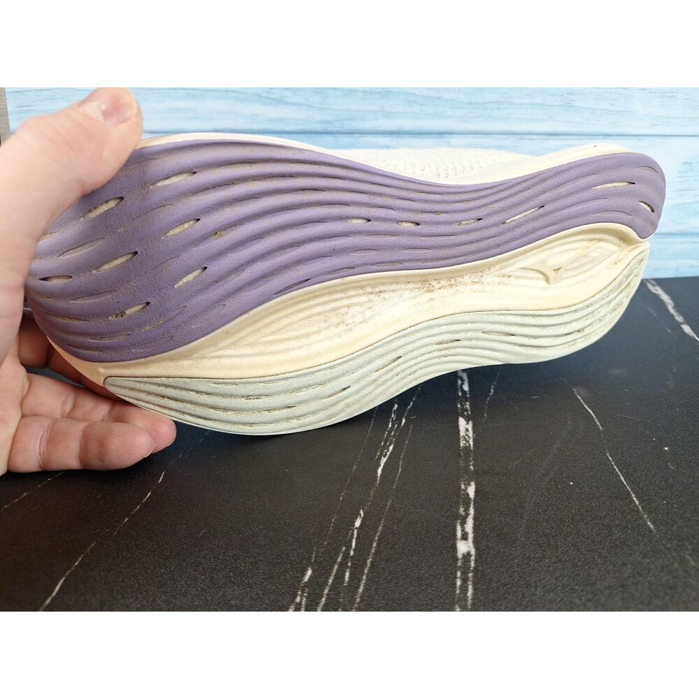 Mizuno Neo Zen Running Shoes White Soft Purple Green Cushioned Trainer Size 9 - Picture 15 of 15